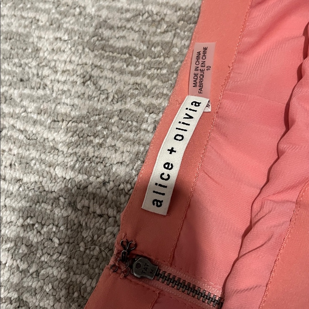 Alice + Olivia Carter Faux Leather Pleated Mini Skirt - Picture 4 of 7